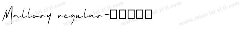 Mallory regular字体转换